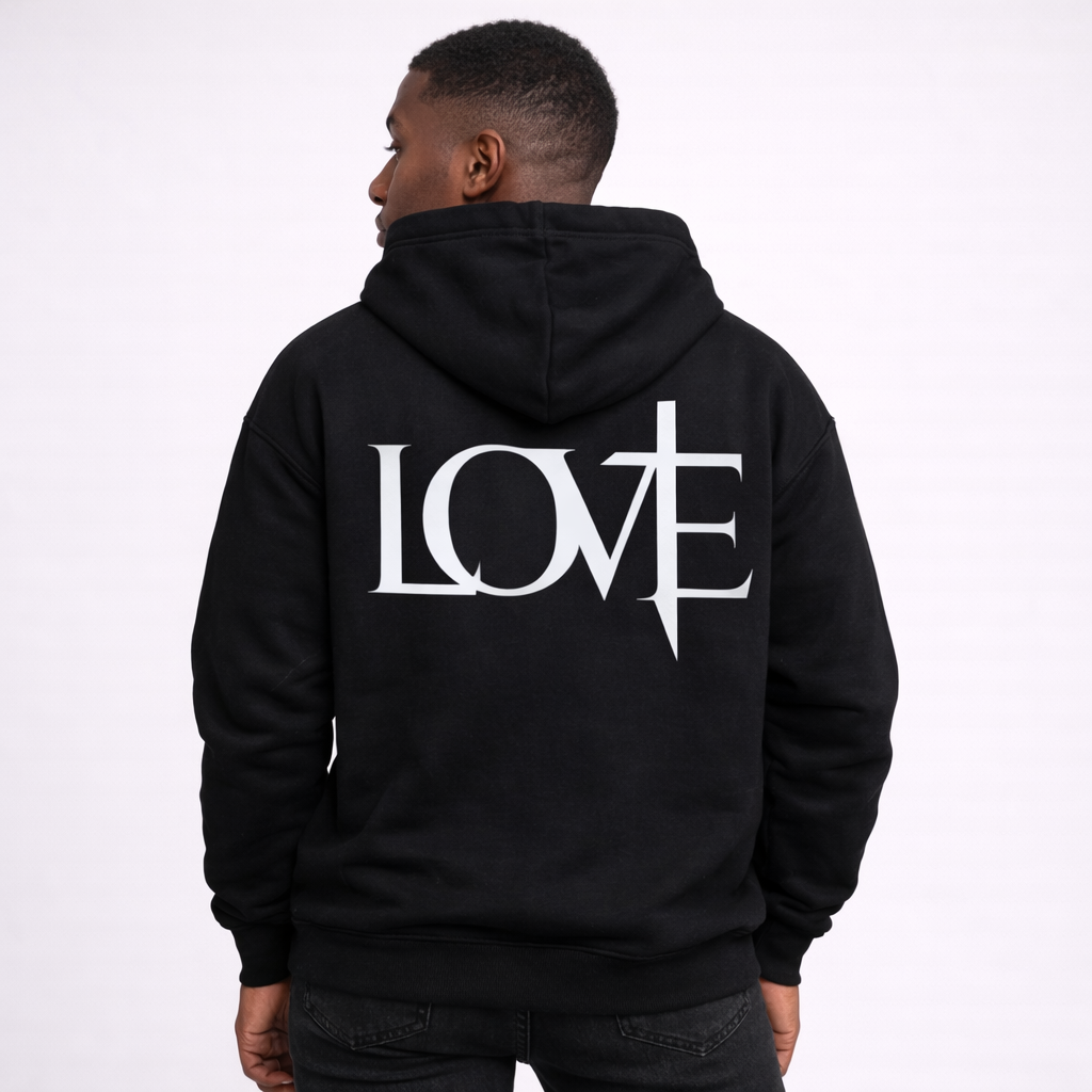 GOD IS LOVE Signature Hoodie White
