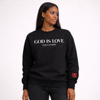 GOD IS LOVE Crewneck Sweatshirt - Black