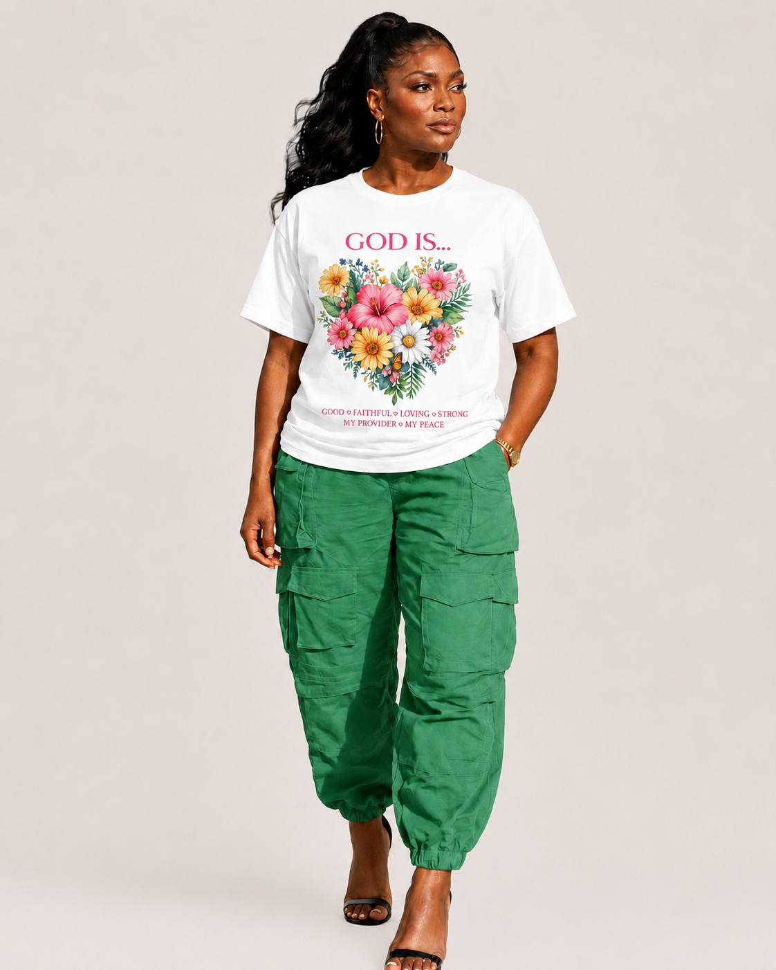 Floral GOD is Love tshirt